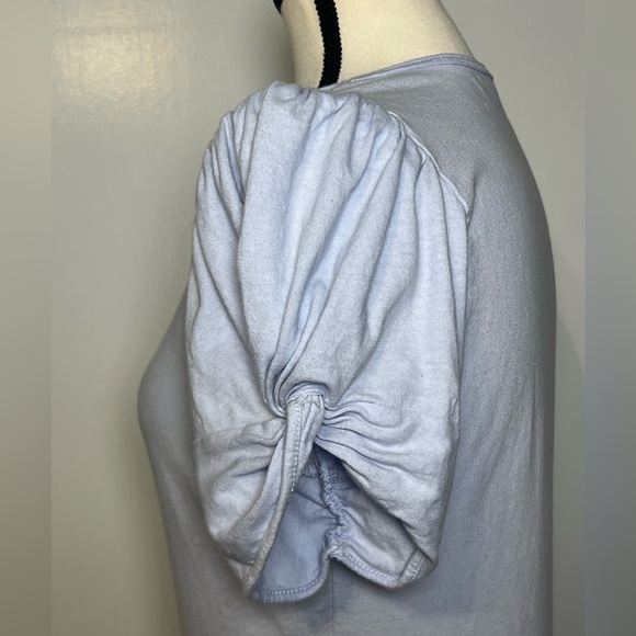 Free people Ava bodysuit puff sleeve with scoop neckline thong size large - Picture 11 of 11